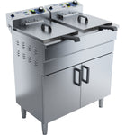 Commercial Fryer Double Electric 2x16 litre 6kW Free standing - EF162VC