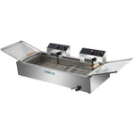 Commercial Fryer Single Tank Dual Zone Electric 26 litre 7.8kW Countertop Drainage tap - EF26L