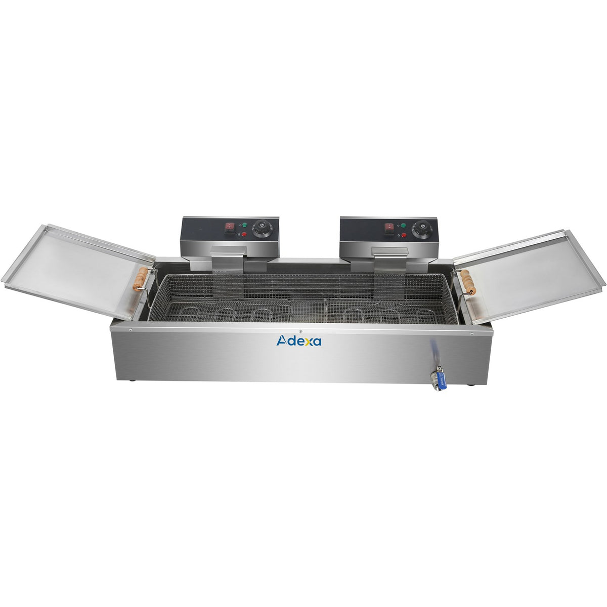 Commercial Fryer Single Tank Dual Zone Electric 26 litre 7.8kW Countertop Drainage tap - EF26L