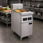 Professional Free Standing Electric Fryer Double Tank 2 x 14L 400x800x1100 mm - EF9C2