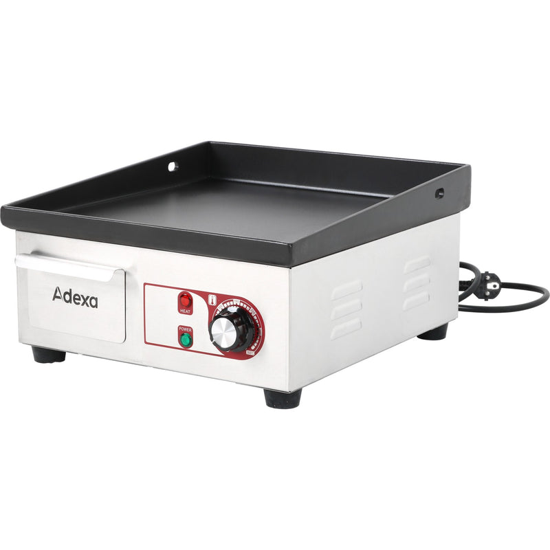 Commercial Griddle Smooth 360x380mm Enamelled plate 1.5kW Electric - EG3638