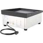 Commercial Griddle Smooth 360x380mm Enamelled plate 1.5kW Electric - EG3638