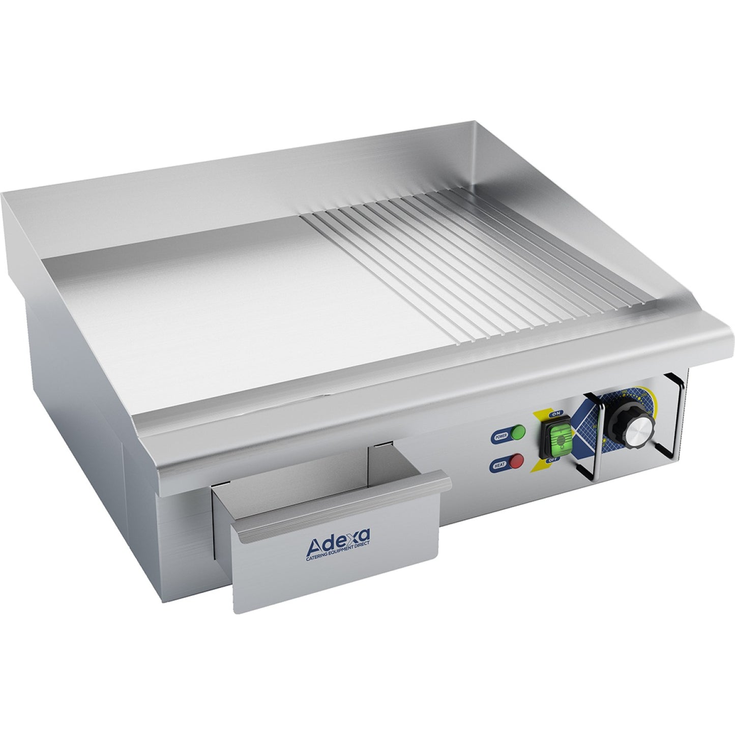 Commercial Griddle Smooth/Ribbed 560x500x240mm 3kW Electric - EG5482
