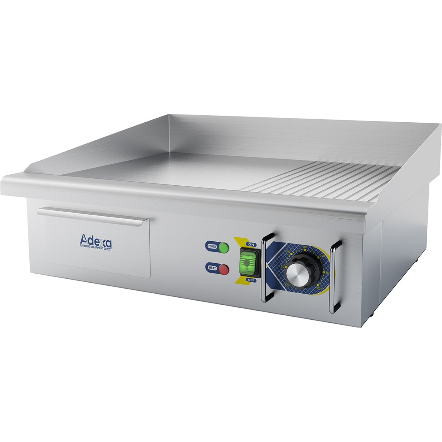Commercial Griddle Smooth/Ribbed 560x500x240mm 3kW Electric - EG5482
