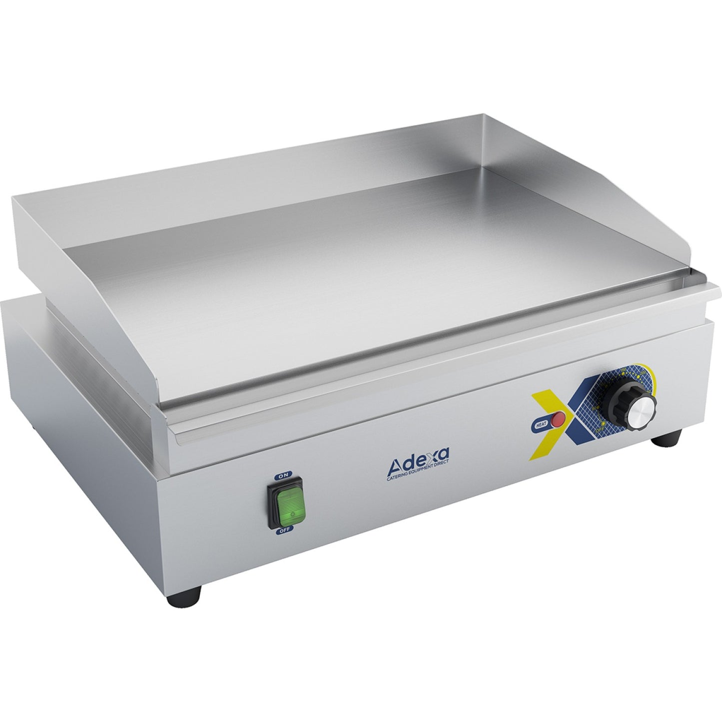 Commercial Griddle Smooth 550x417x240mm Chromed 2.4kW Electric - EG550D