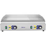 Commercial Electric Countertop Griddle 1/3 Ribbed Chrome Plate 720×477×232mm - EG720D2H