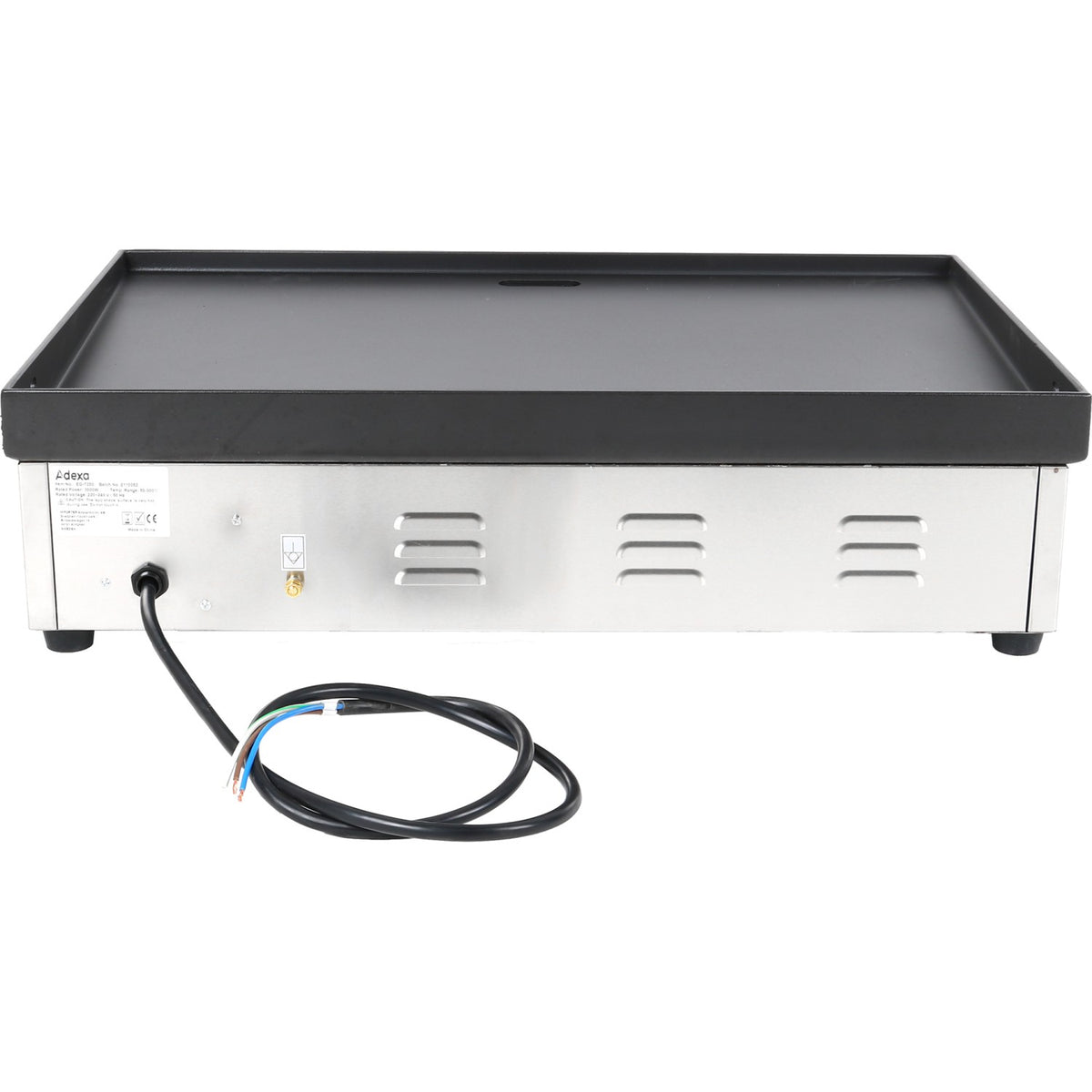 Commercial Griddle Smooth 730x500mm Enamelled plate 3kW Electric - EG7350