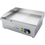 Commercial Griddle Smooth/Ribbed 550x420x240mm 3kW Electric - EG8182