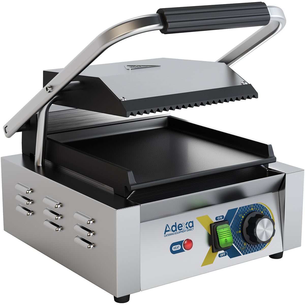 Heavy Duty Panini Contact grill Single Ribbed/Smooth - EGD10B