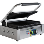 Heavy Duty Panini Contact grill Large Ribbed - EGD14C