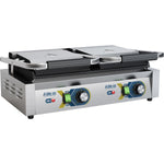 Heavy Duty Panini Contact grill Double Ribbed - EGD20C