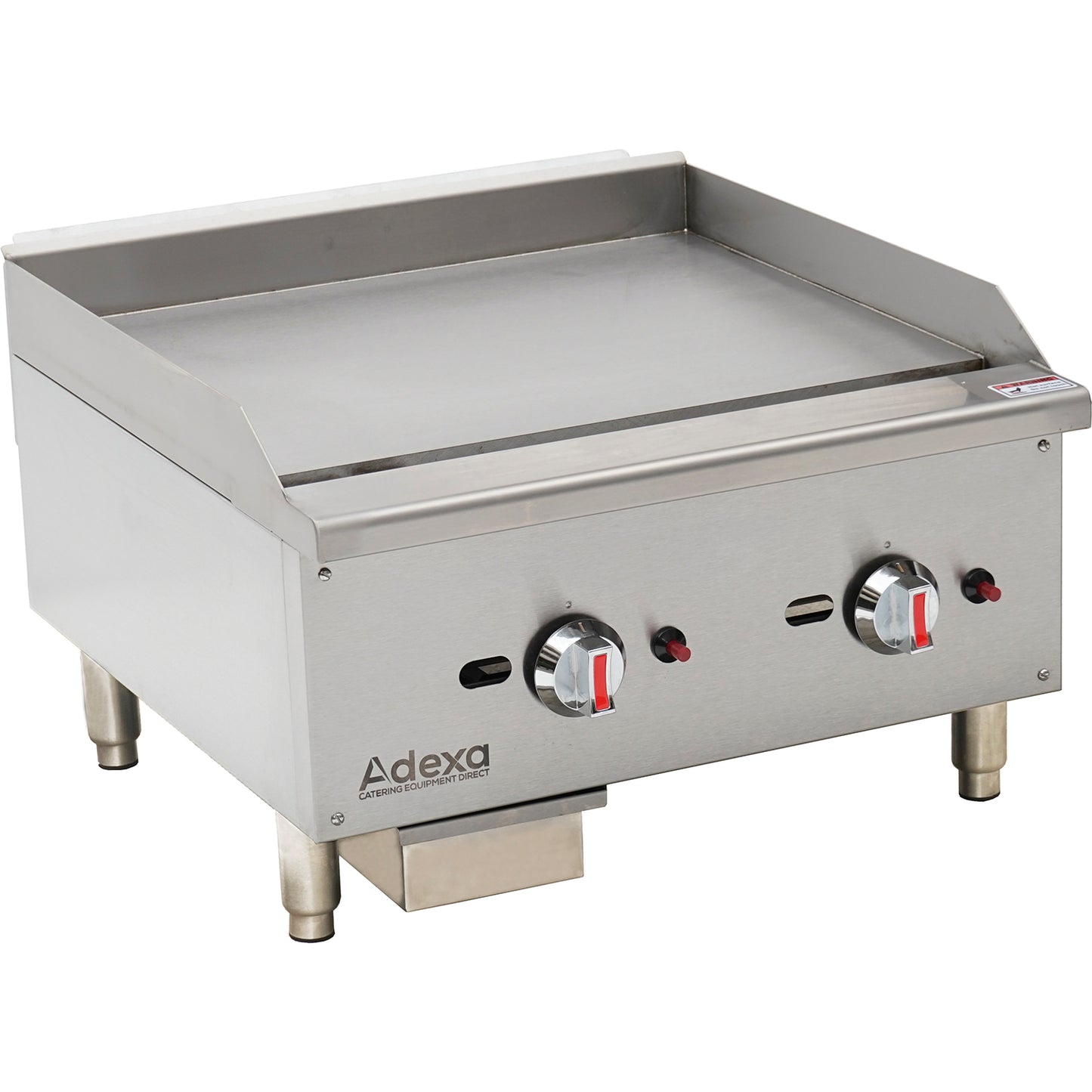 Premium Commercial Gas Griddle Smooth plate 2 burners 15kW Countertop - EGG24S