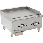 Premium Commercial Gas Griddle Smooth plate 2 burners 15kW Countertop - EGG24S