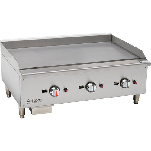 Premium Commercial Gas Griddle Smooth plate 3 burners 22.5kW Countertop - EGG36S