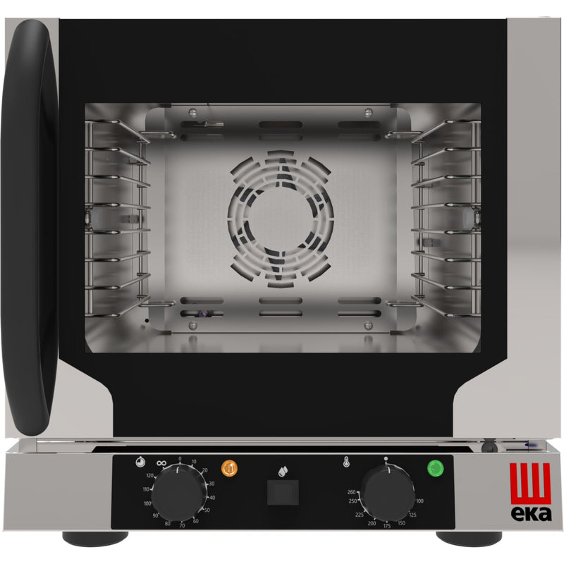 Professional Convection Oven Electric 4 trays GN1/2 Electromechanic controls Indirect steam Right hinged door - EKF412NALU