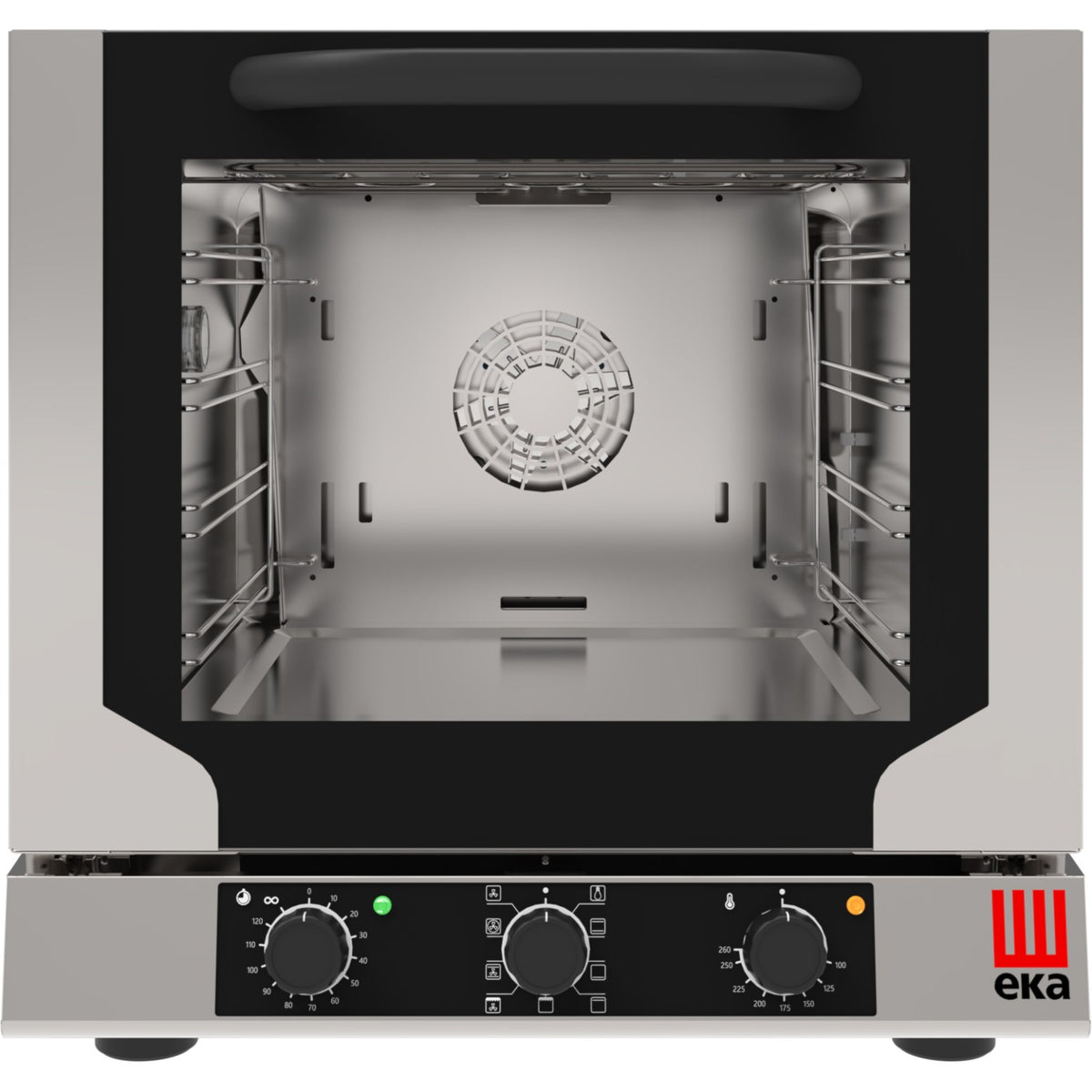 Professional Convection Oven Electric 4 trays 429x345mm Electromechanic controls Indirect steam Tilt door - EKF423NM