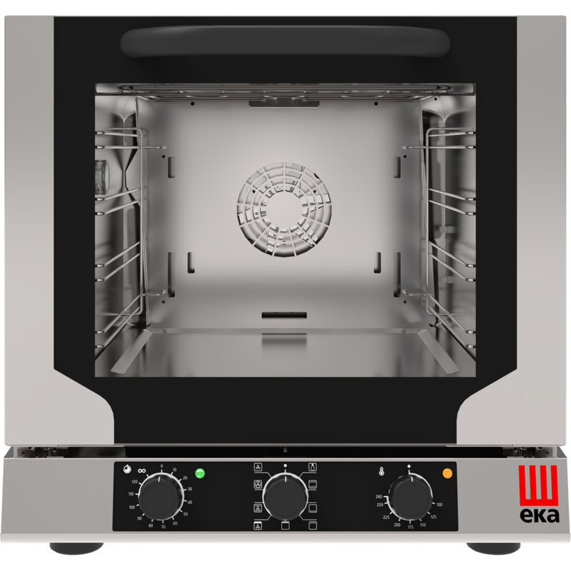 Professional Convection Oven Electric 4 trays 429x345mm Electromechanic controls Indirect steam Tilt door - EKF423NM
