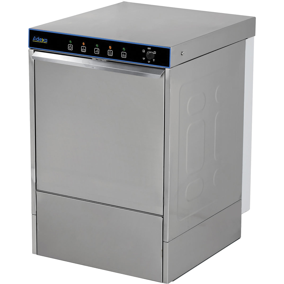 Commercial Glasswasher 800-1000 glasses/hour 400mm basket Drain pump Detergent pump Rinse aid dispenser 13A - EMP1100