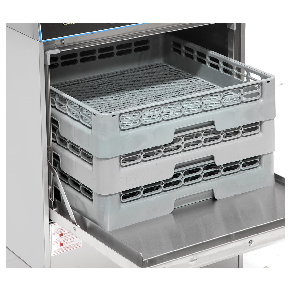 Commercial Dishwasher 540 plates/hour 500mm basket Drain pump Detergent pump Rinse aid pump - EMP500
