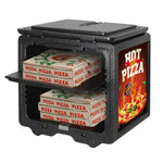Front Loaded Pizza Box Transporter with label area - EPPMBP
