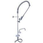 Pre Rinse Spray Unit with Swing faucet Deck mount Double inlet Height 1000mm Stainless steel - EQ2801A12