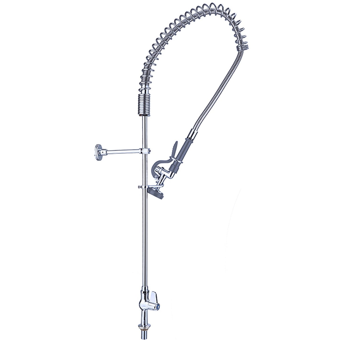 Pre Rinse Spray Unit Deck mount Single inlet Height 1000mm Stainless steel - EQ2803A