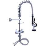 Pre Rinse Spray Unit Deck mount Double inlet Height 600mm Stainless steel - EQ7801A