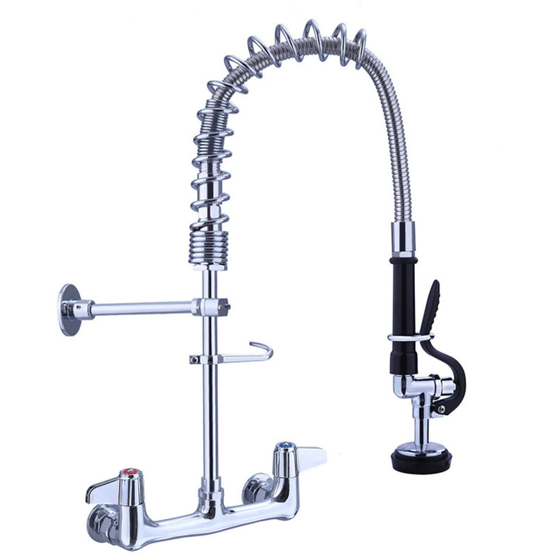 Pre Rinse Spray Unit Wall mount Double inlet Height 500mm Stainless steel - EQ7802A