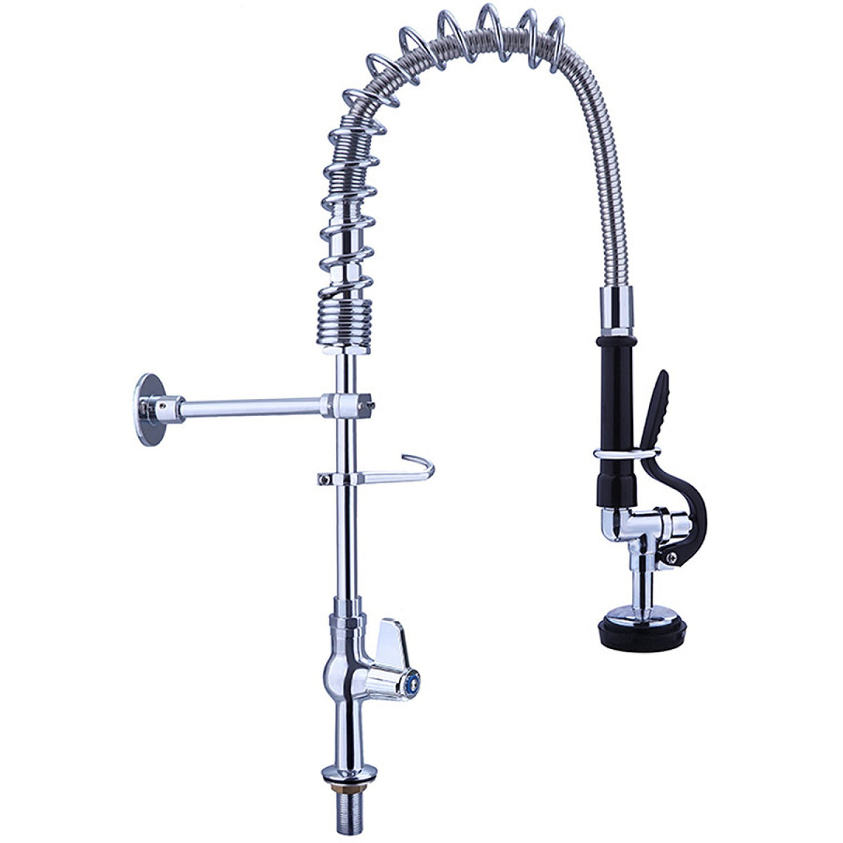 Pre Rinse Spray Unit Deck mount Single inlet Height 600mm Stainless steel - EQ7803A
