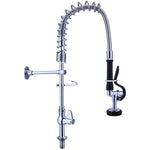 Pre Rinse Spray Unit Deck mount Single inlet Height 600mm Stainless steel - EQ7803A