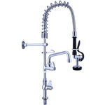 Pre Rinse Spray Unit with Swing faucet Deck mount Single inlet Height 600mm Stainless steel - EQ7803A08