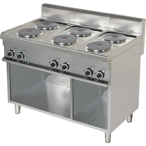 Electric cooker Open base 6 plates 15.6kW | Hotmax 700 ER731 - ER731
