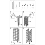 Economic Design Rack Trolley for 600x400mm Sheet Pan 15-Tier - ERT6415