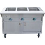 Mobile Bain marie with Cupboard 3xGN1/1 - EST3SWCBSD