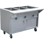 Mobile Bain marie with Cupboard 3xGN1/1 - EST3SWCBSD
