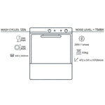 Commercial Glasswasher with 400mm Basket and Rinse & Detergent Pump | EVW16 - MADE IN EUROPE - EVW16