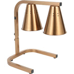 Commercial Food Warmer GN1/1 – 2 Heating Lamps 430×560×305 mm 500W Gold - EWL03G2