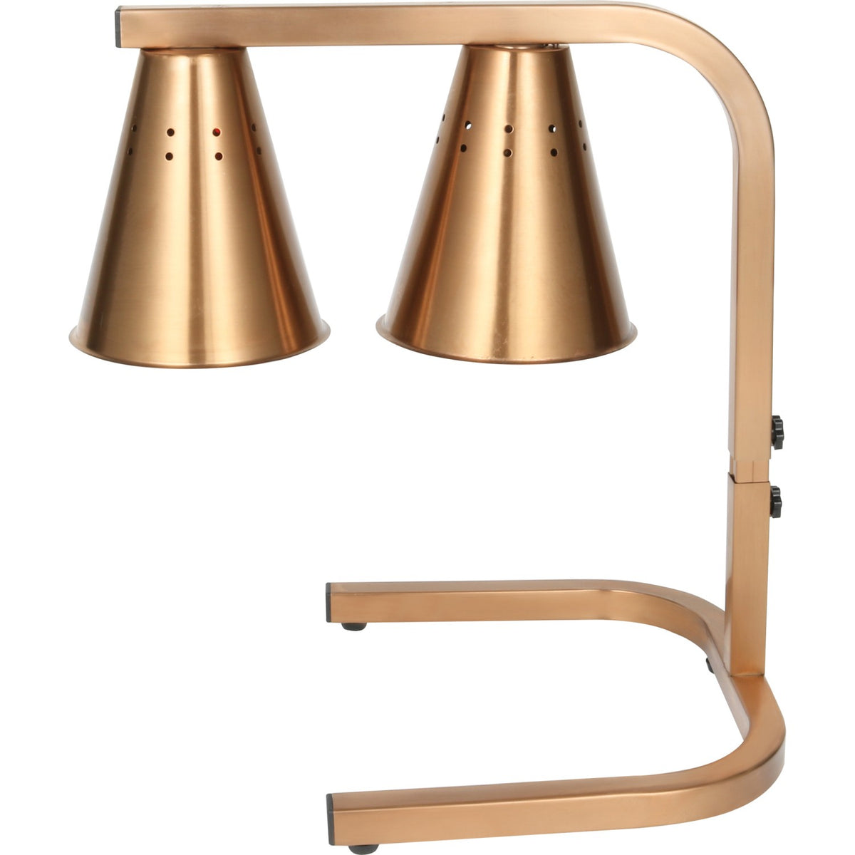 Commercial Food Warmer GN1/1 – 2 Heating Lamps 430×560×305 mm 500W Gold - EWL03G2