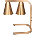 Commercial Food Warmer GN1/1 – 2 Heating Lamps 430×560×305 mm 500W Gold - EWL03G2