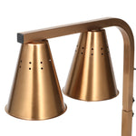 Commercial Food Warmer GN1/1 – 2 Heating Lamps 430×560×305 mm 500W Gold - EWL03G2