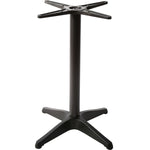 Black Aluminium Table base 560mm Standard height - F006