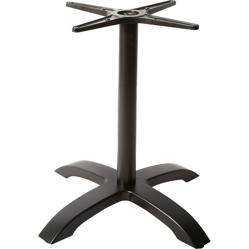 Black Cast Iron Table Base Cross-Base 660x720mm - F009