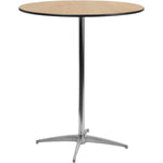 Bistro & Bar Table Plywood 760mm Round Interchangeable Heights 760/1060mm - F102130