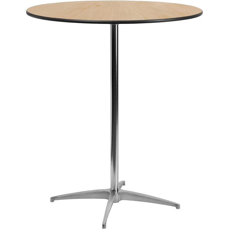 Bistro & Bar Table Plywood 610mm Round Adjustable Height 760/1060mm - AOX228