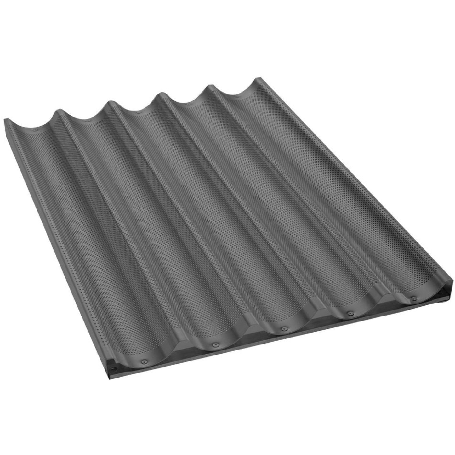 Oven Baguette / French Bread Baking Tray Aluminium Non-stick 600x400x80mm - FBR6040N
