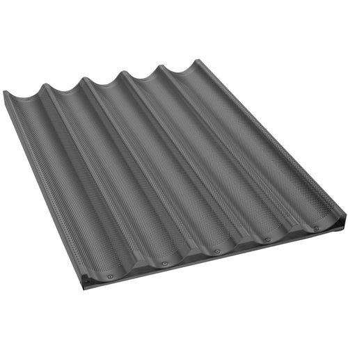 Oven Baguette / French Bread Baking Tray Aluminium Non-stick 600x400x80mm - FBR6040N