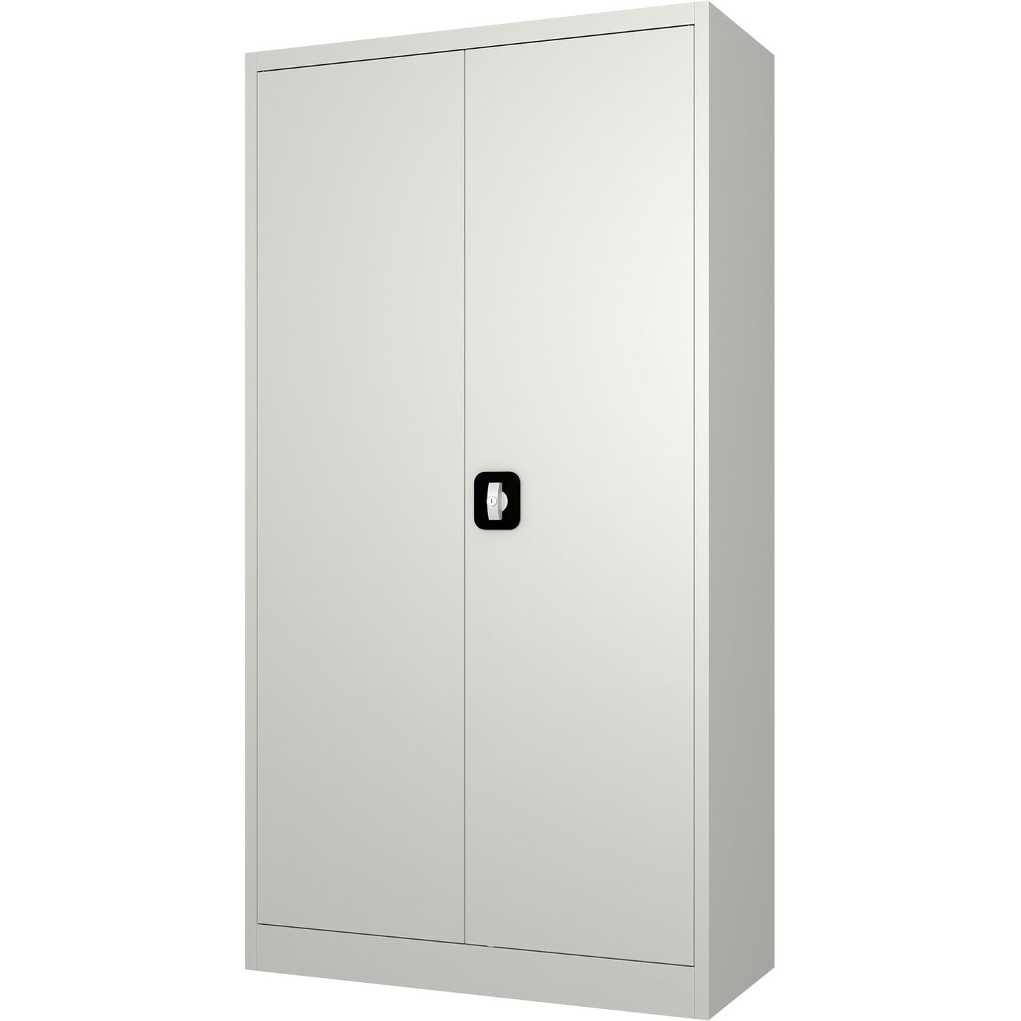 Commercial Steel Grey/White Storage Cupboard with 4 Shelves and Lock 800x400x1800mm - FCA18WHITE