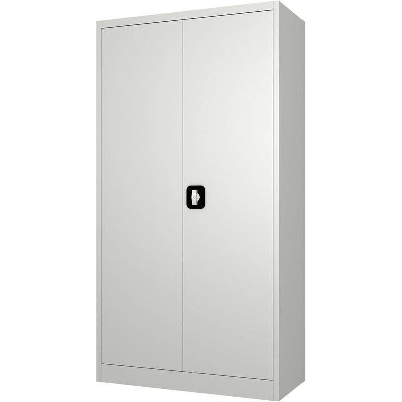 Commercial Steel Grey/White Storage Cupboard with 4 Shelves and Lock 800x400x1800mm - FCA18WHITE