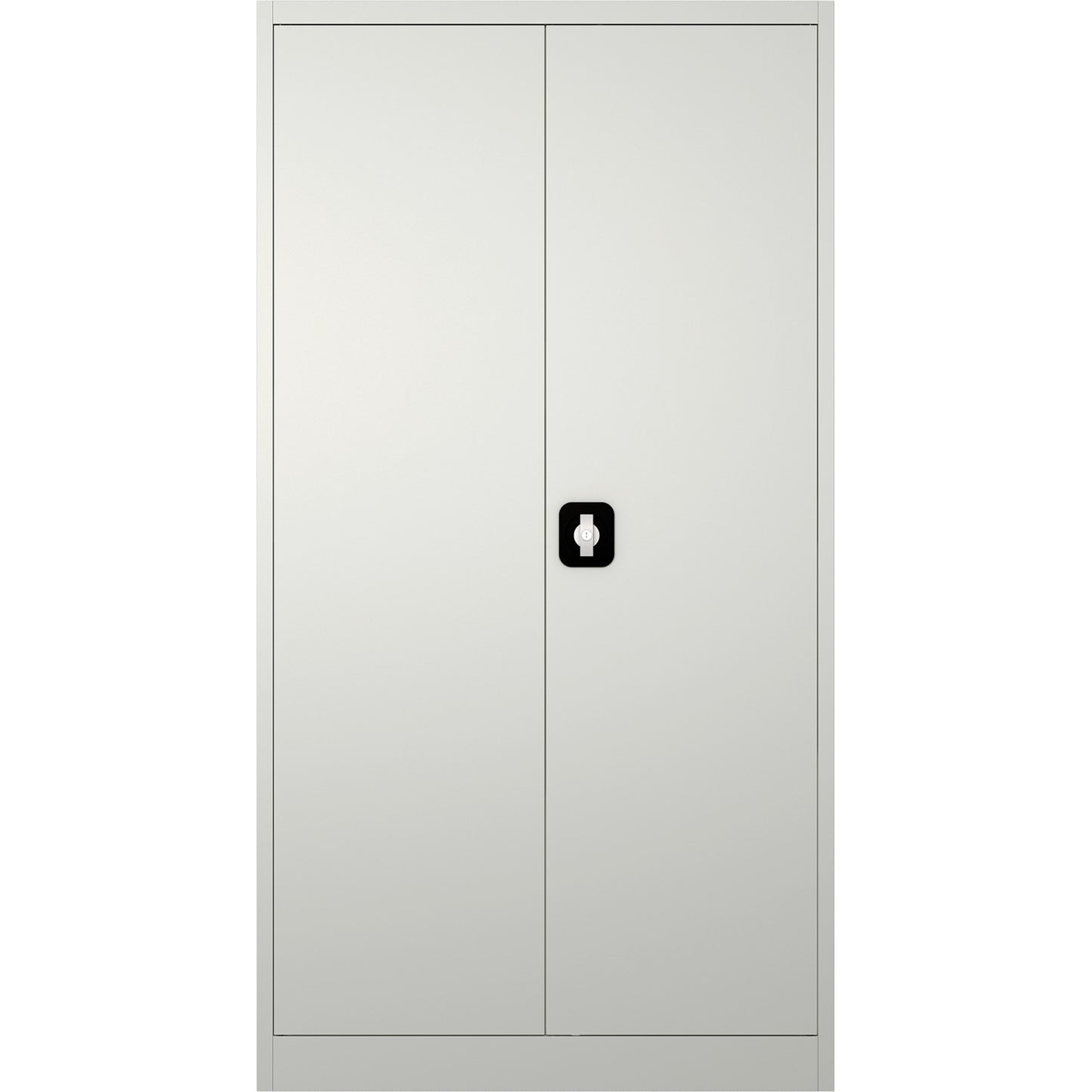 Commercial Steel Grey/White Storage Cupboard with 4 Shelves and Lock 800x400x1800mm - FCA18WHITE