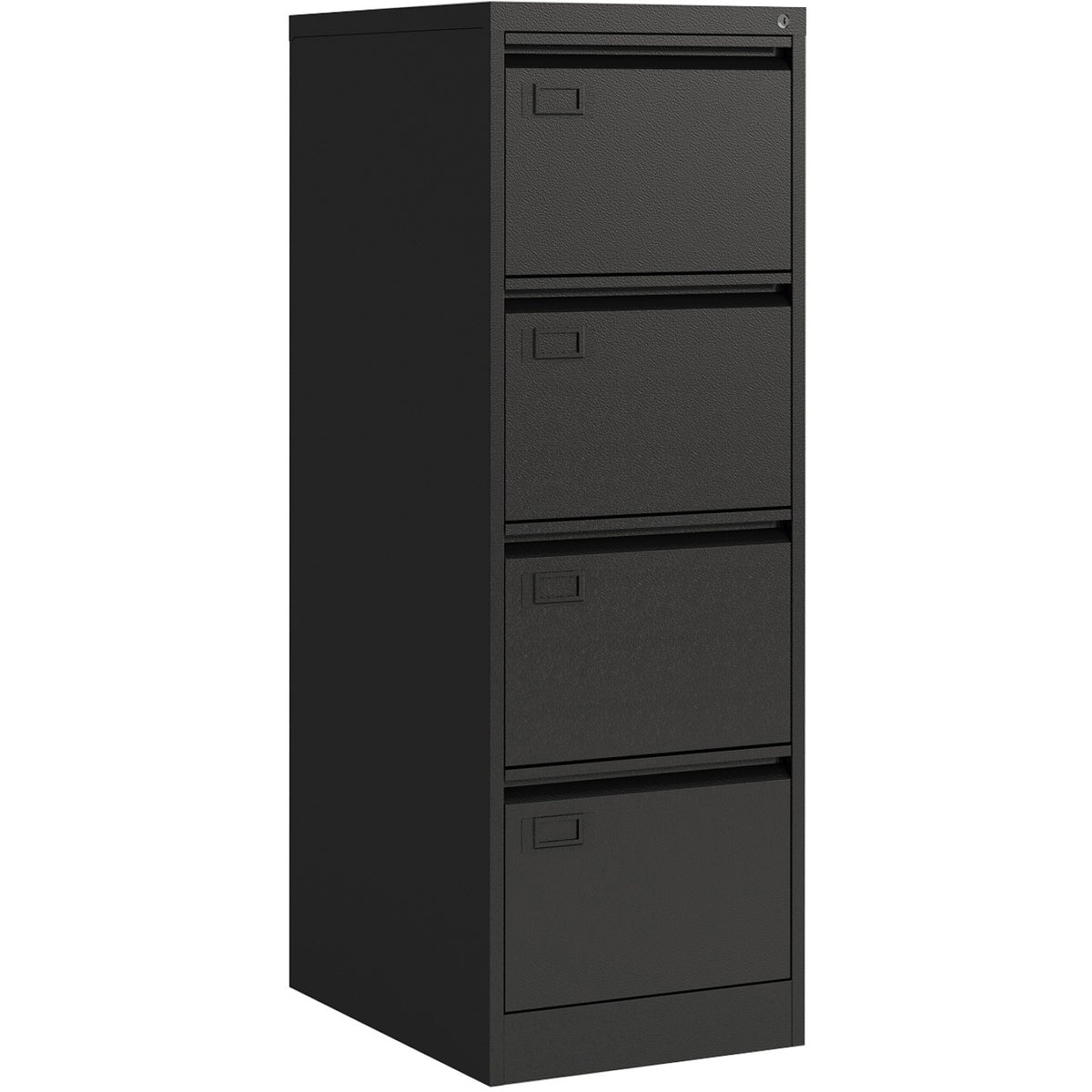 Professional Black Filing Cabinet 4 drawer 452x620x1330mm - FCD4ABLACK